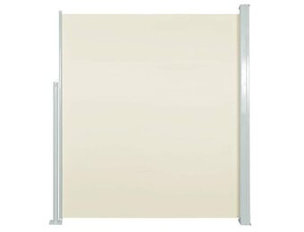 vidaXL Uittrekbaar Tuinscherm Crème 100x500cm - 46% Korting!