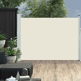 vidaXL Uittrekbaar Tuinscherm Crème 100x500cm - 46% Korting!