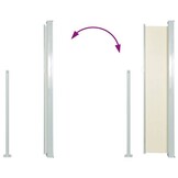 vidaXL Uittrekbaar Tuinscherm Crème 100x500cm - 46% Korting!