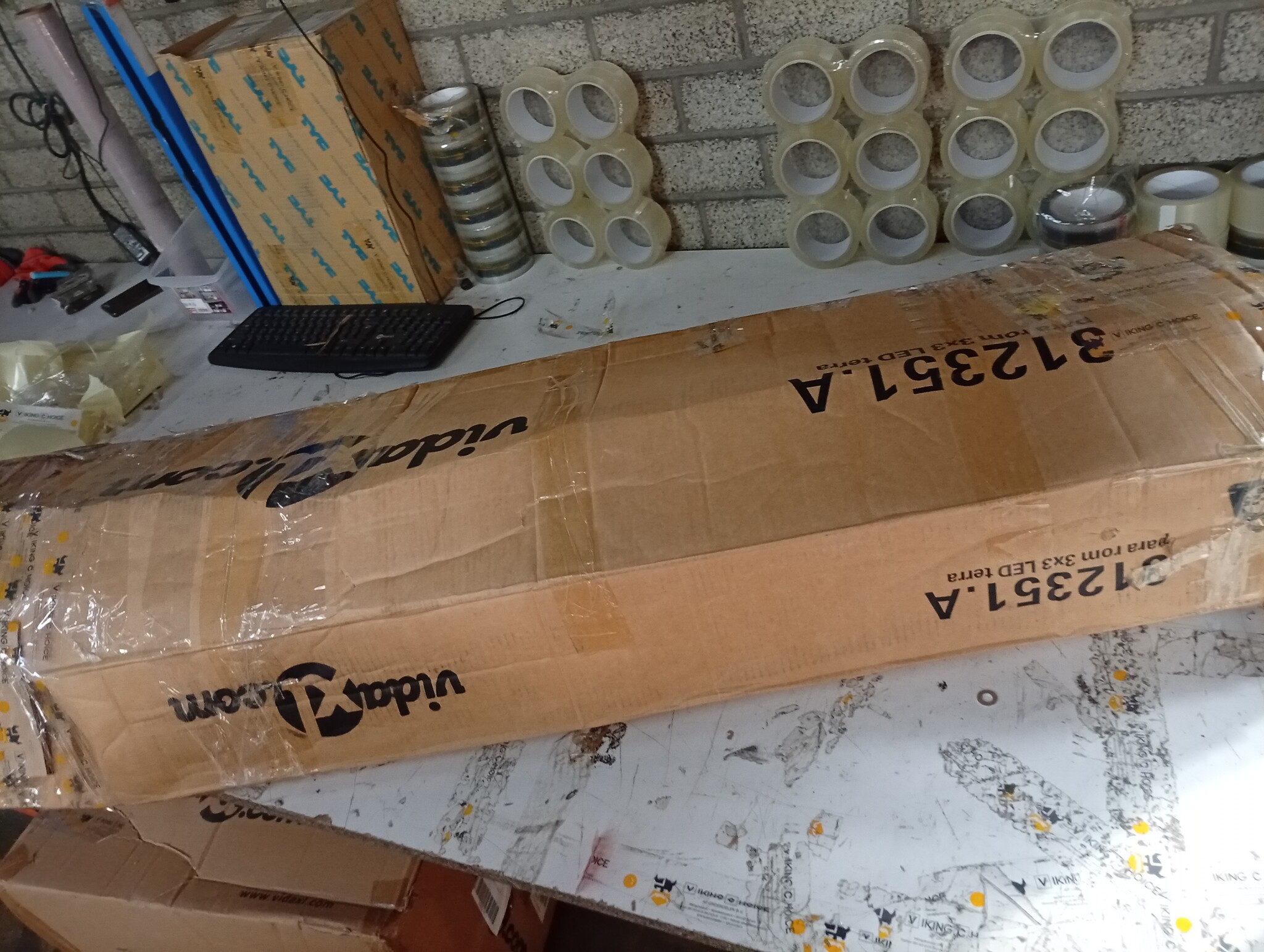 vidaXL Zweefparasol LED Terracotta - 300cm - 59% Korting!