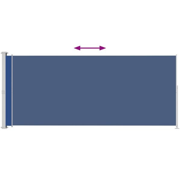 vidaXL Uittrekbaar Tuinscherm 220x500cm Blauw - 61% Korting!