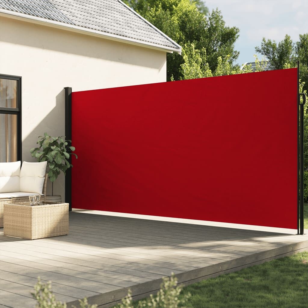 VidaXL Uittrekbaar Windscherm Rood 220x500cm - 53% Korting!