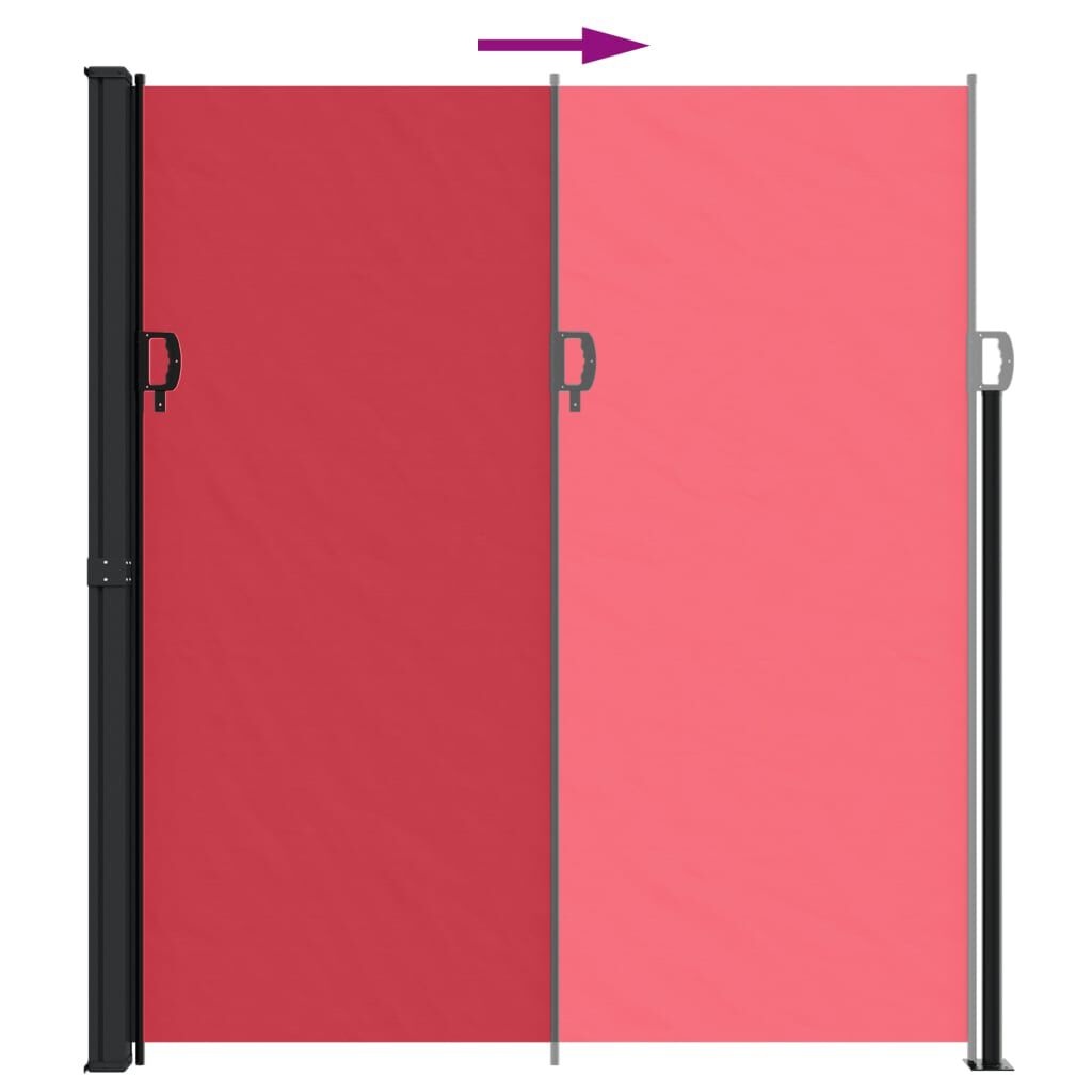 VidaXL Uittrekbaar Windscherm Rood 220x500cm - 53% Korting!