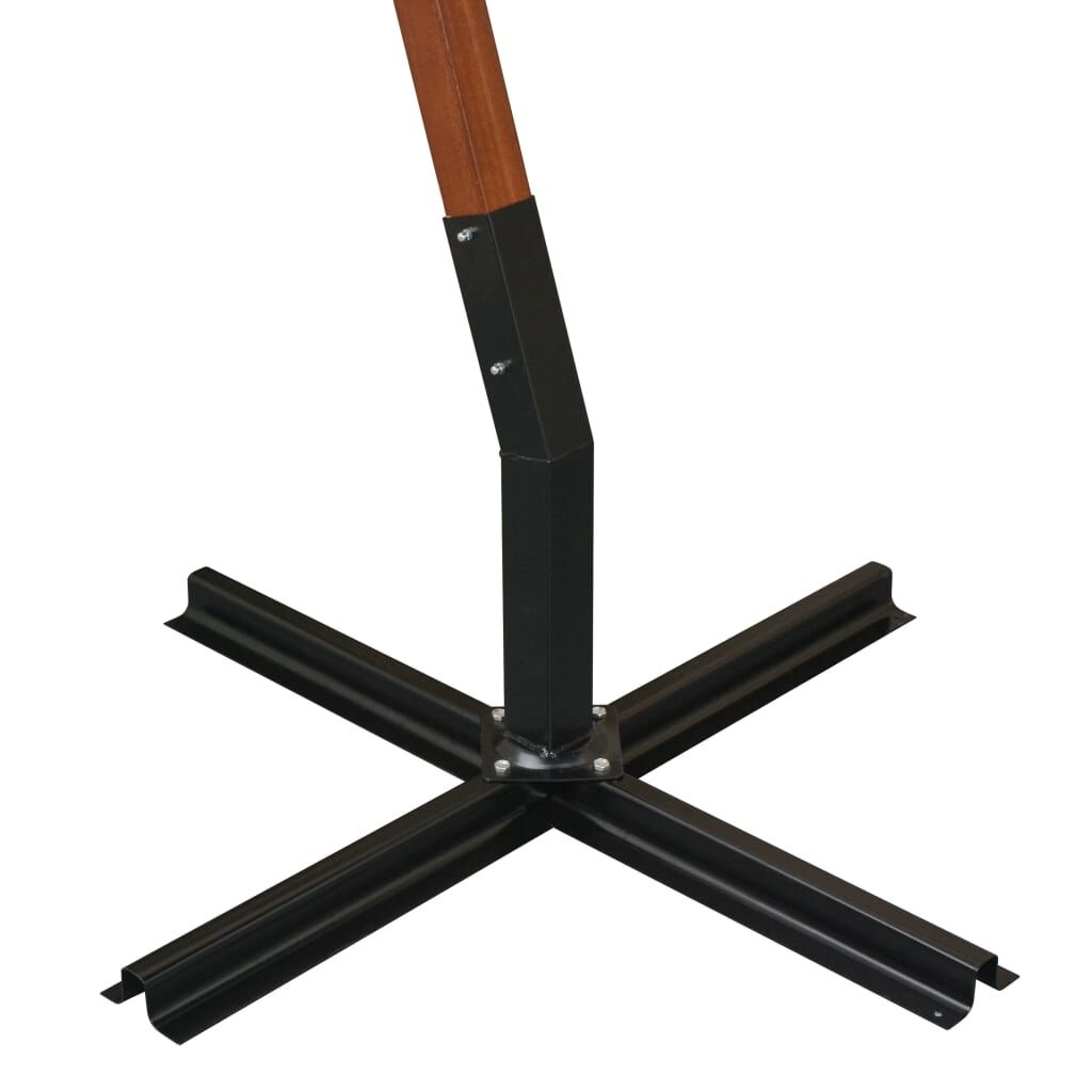 Zweefparasol VidaXL 3.5x2.9m Zwart Hout - 53% Korting!