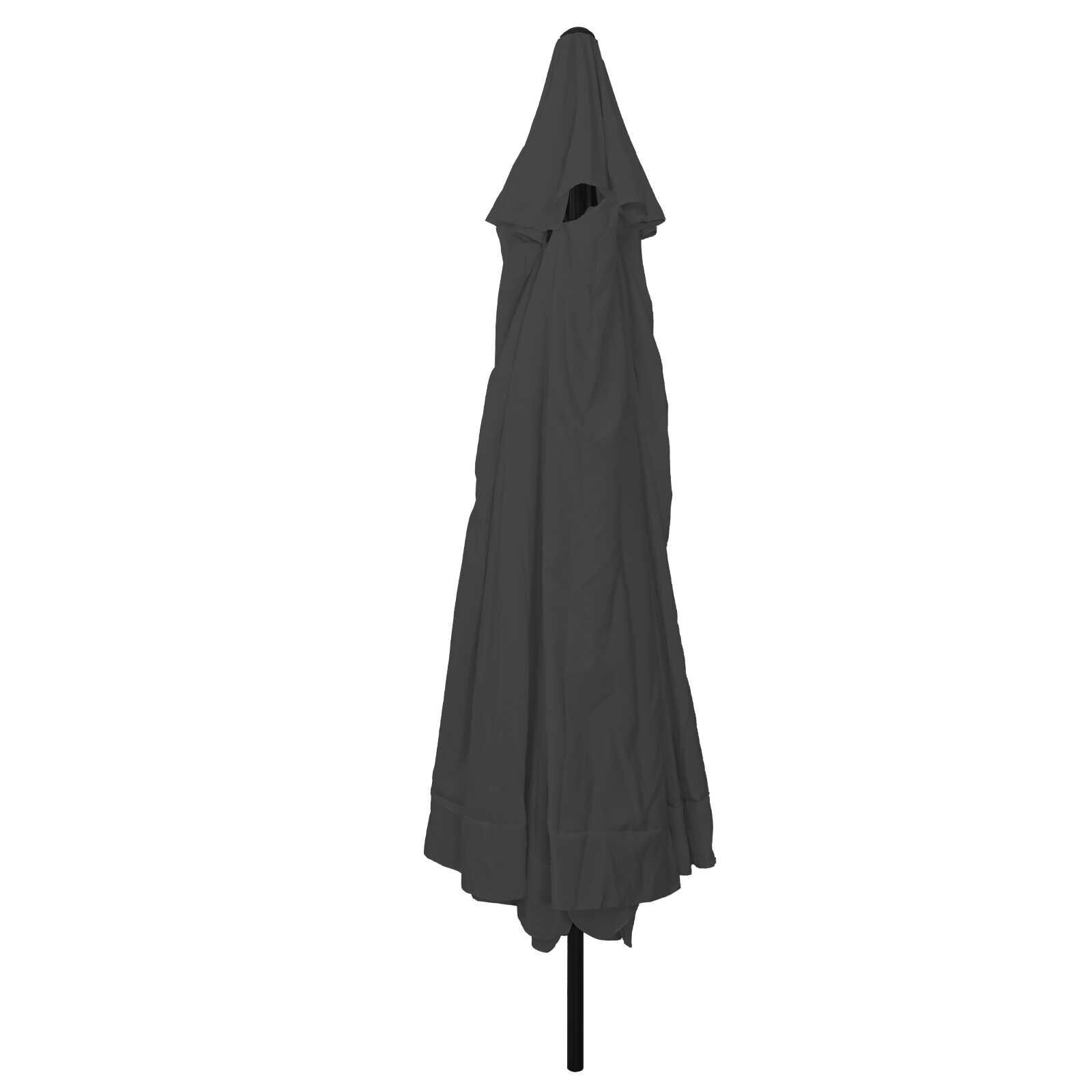 vidaXL Tuinparasol 395x395cm Antraciet/Zwart -40%!