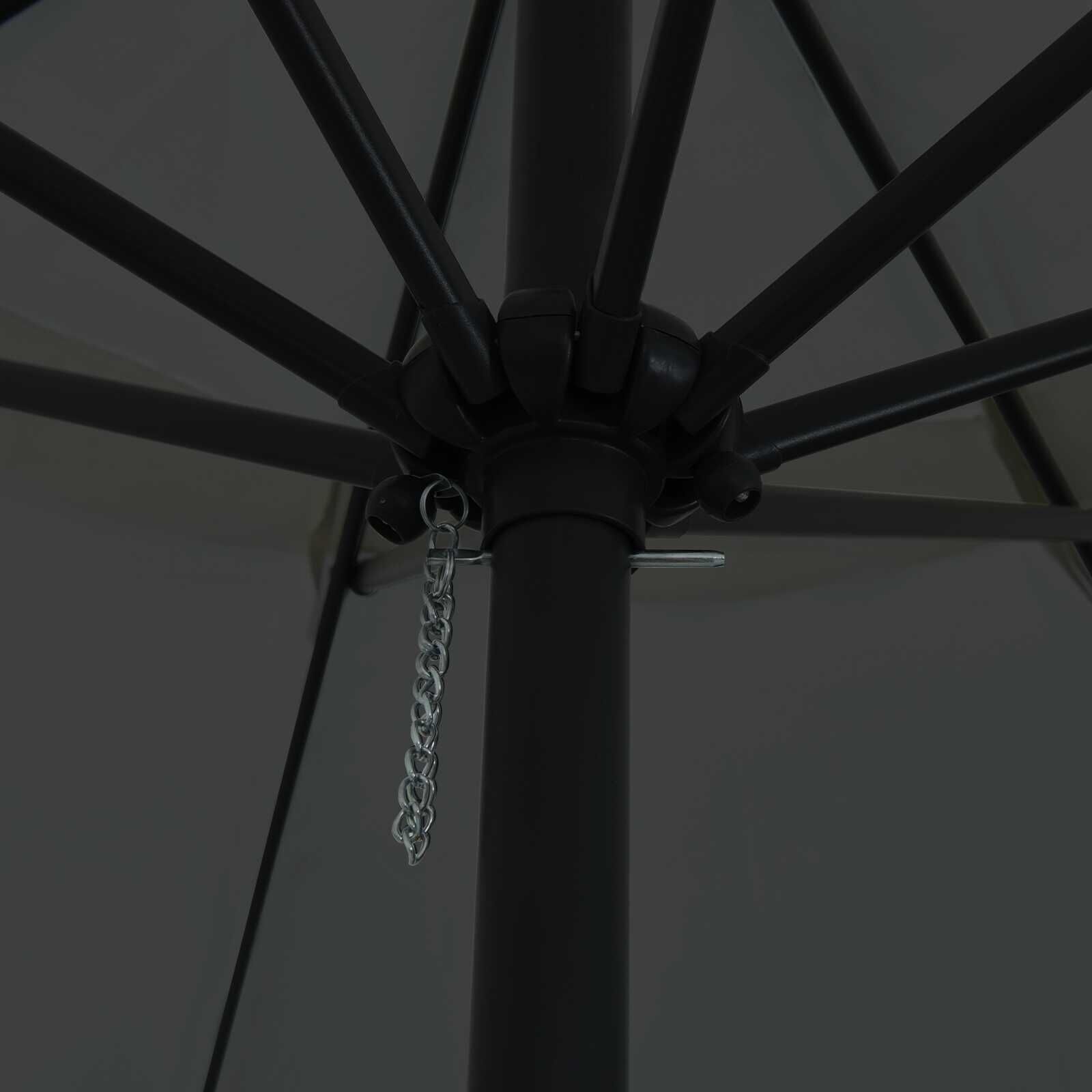 vidaXL Tuinparasol 395x395cm Antraciet/Zwart -40%!