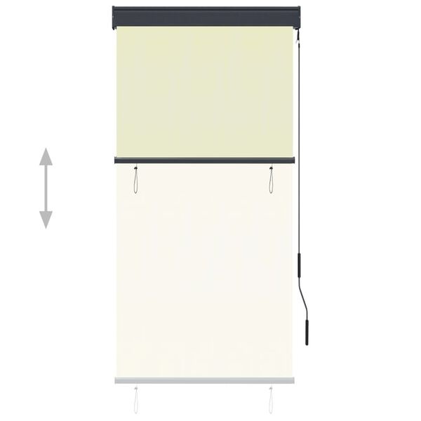 vidaXL Rolgordijn Crème 80x250cm - 35% Korting!