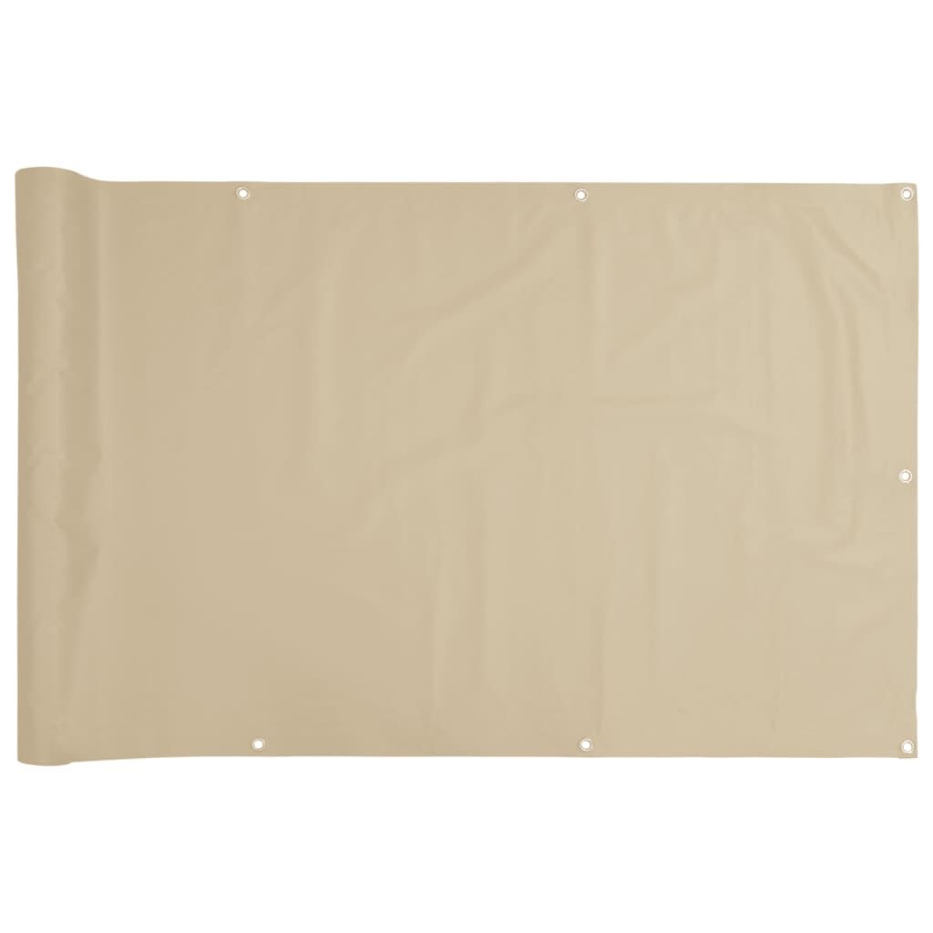 vidaXL Balkonscherm Beige 120x500cm - 40% Korting!