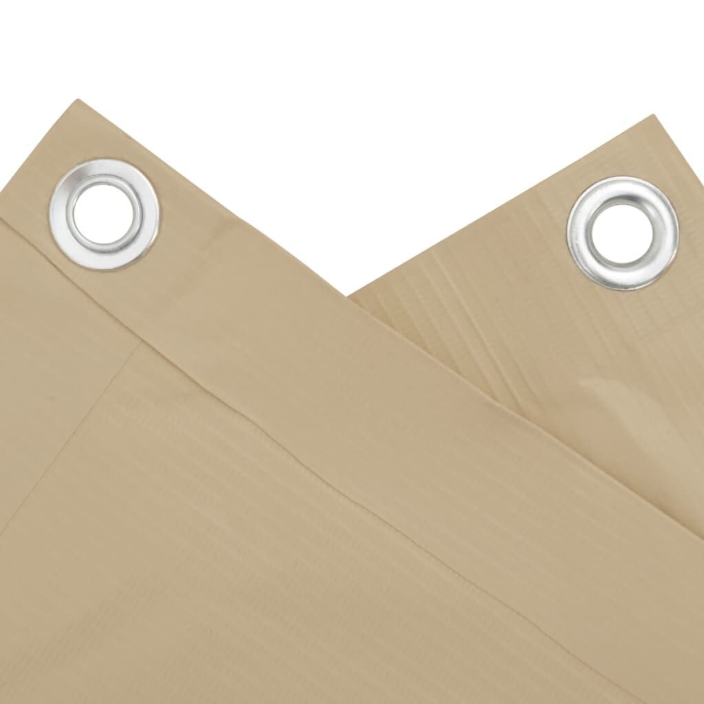 vidaXL Balkonscherm Beige 120x500cm - 40% Korting!