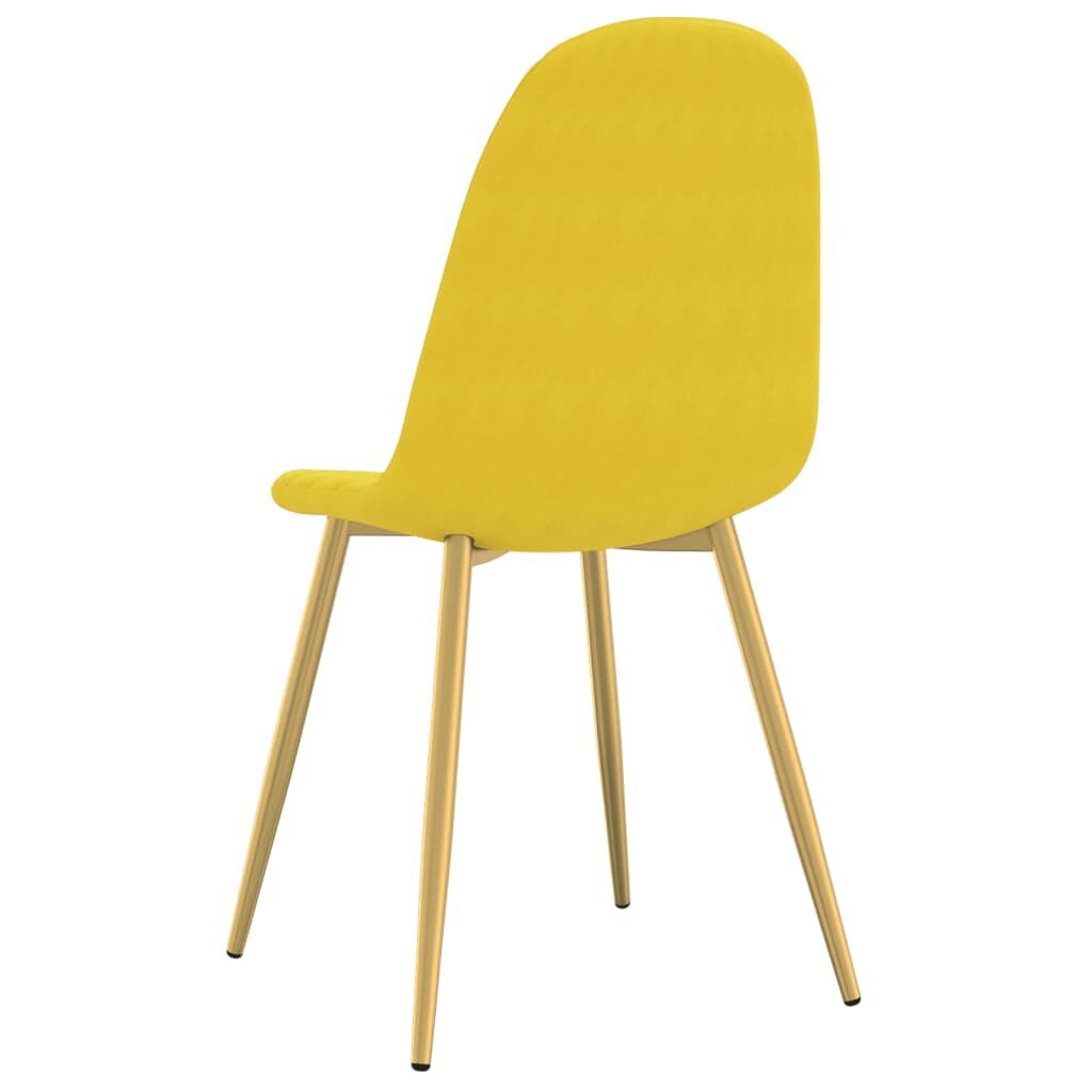 VidaXL Eetkamerstoelen Mosterdgeel (2 st) - 40% Korting!
