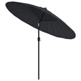vidaXL Parasol 270cm Zwart - 46% Korting! Zo Goed Als Nieuw