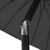 vidaXL Parasol 270cm Zwart - 46% Korting! Zo Goed Als Nieuw