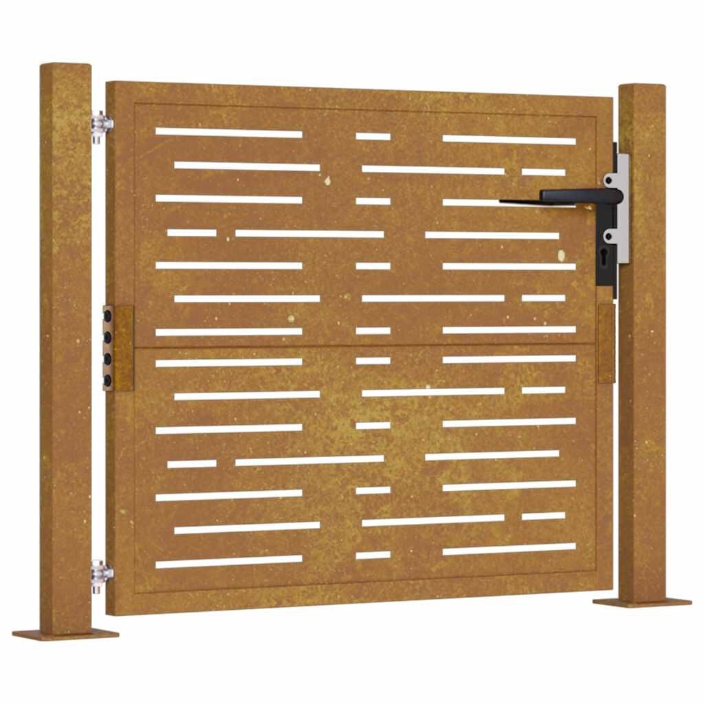 vidaXL Poort Cortenstaal 105x80cm - Kras - 55% Korting!
