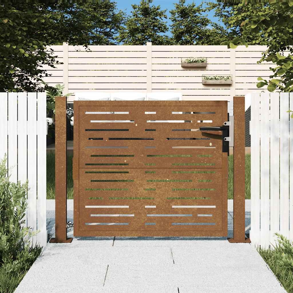 vidaXL Poort Cortenstaal 105x80cm - Kras - 55% Korting!