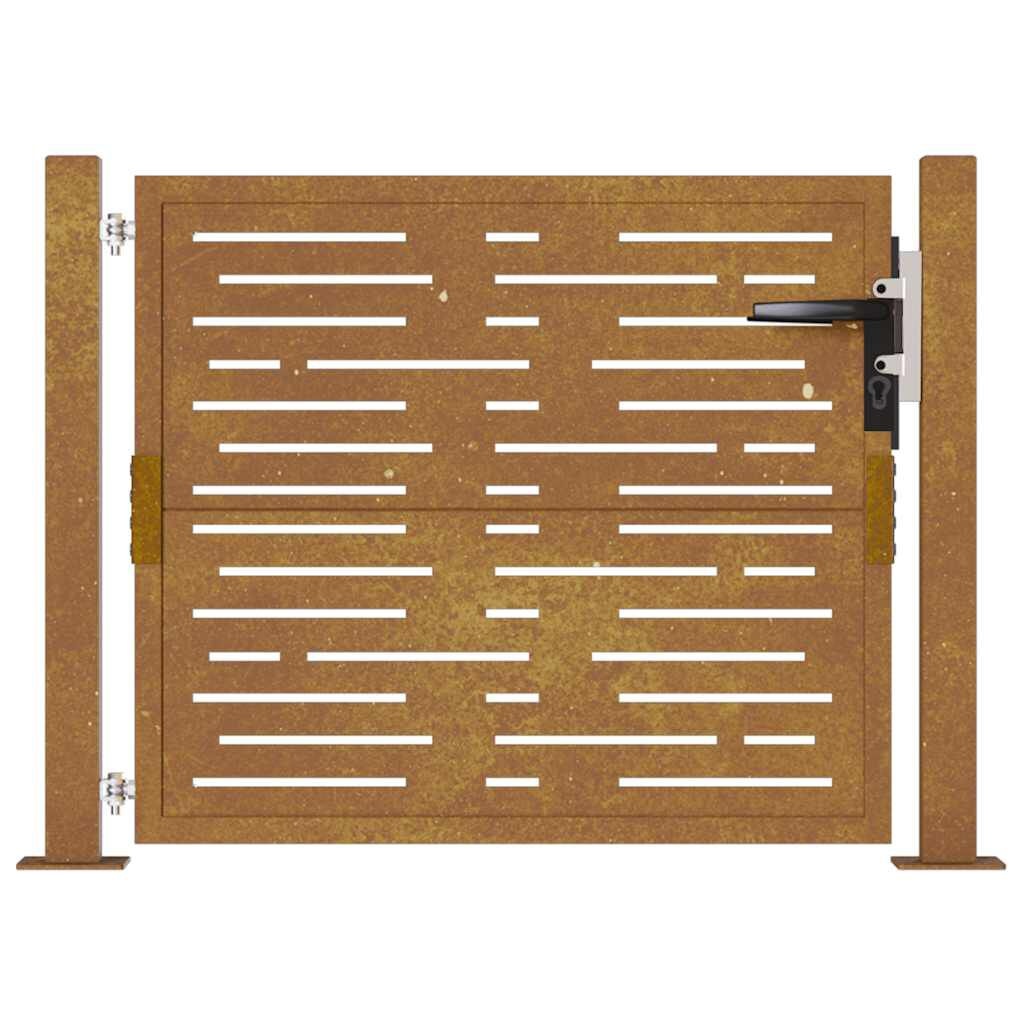 vidaXL Poort Cortenstaal 105x80cm - Kras - 55% Korting!