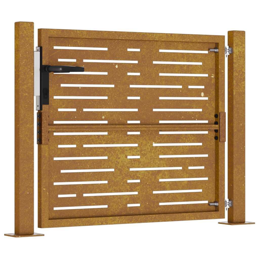 vidaXL Poort Cortenstaal 105x80cm - Kras - 55% Korting!