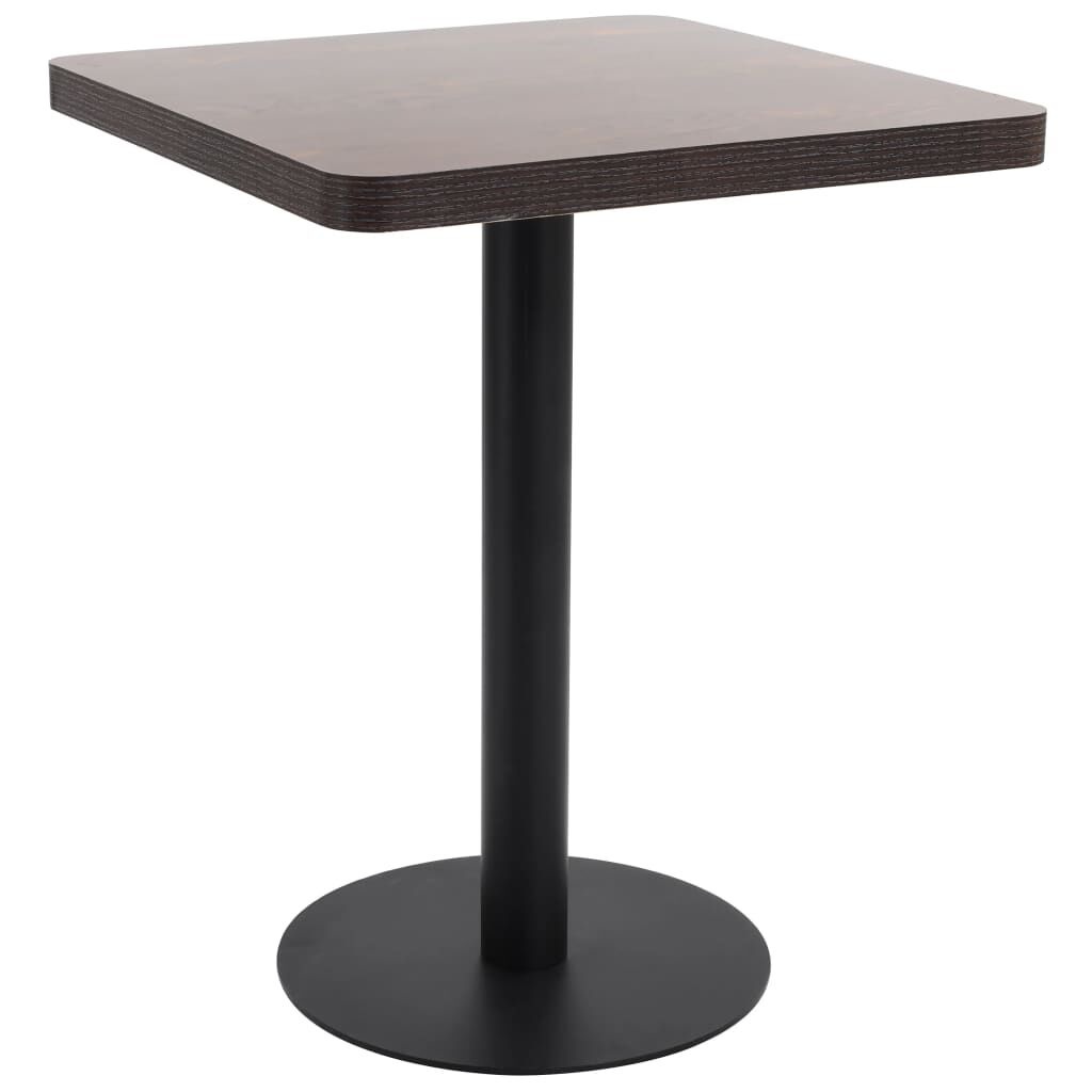 Bistrotafel Donkerbruin 60x60cm - Retourdeal! 40% Korting