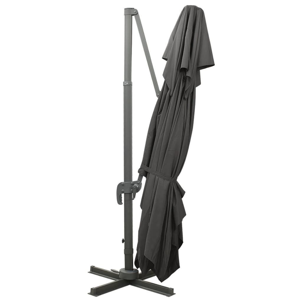 vidaXL Zweefparasol Antraciet 400x300cm - 55% Korting!