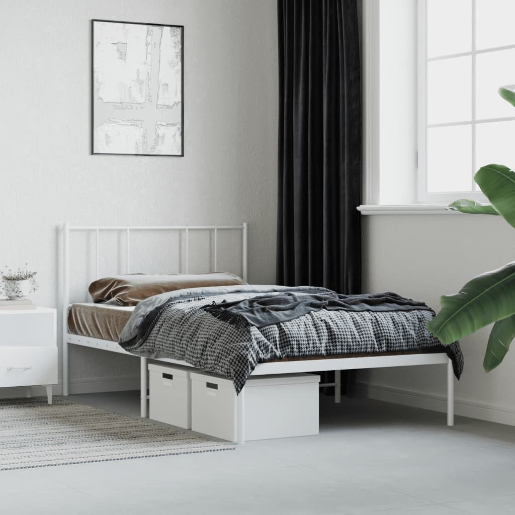 vidaXL Bedframe Wit 80x200 - Zo Goed Als Nieuw - 40% Korting!