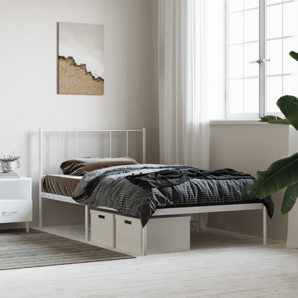 vidaXL Bedframe Wit 80x200 - Zo Goed Als Nieuw - 40% Korting!