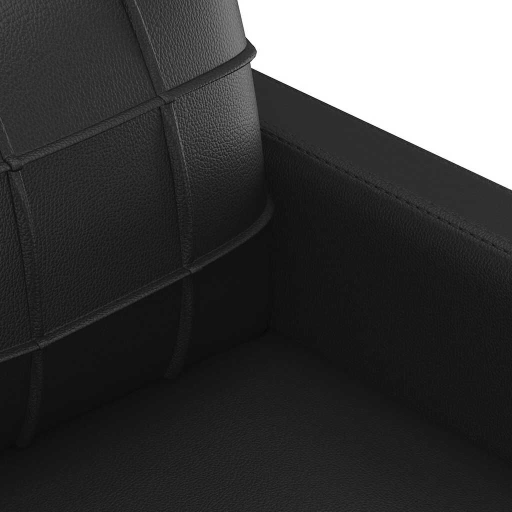 vidaXL Fauteuil Zwart Kunstleer - 60cm - 40% Korting!