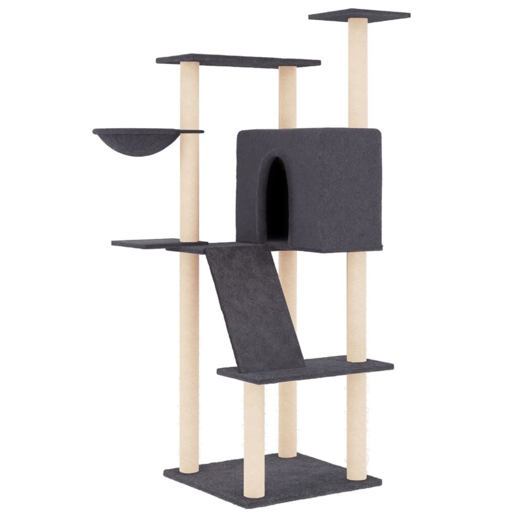 Kattenmeubel met Krabpalen Donkergrijs - 35% Korting!