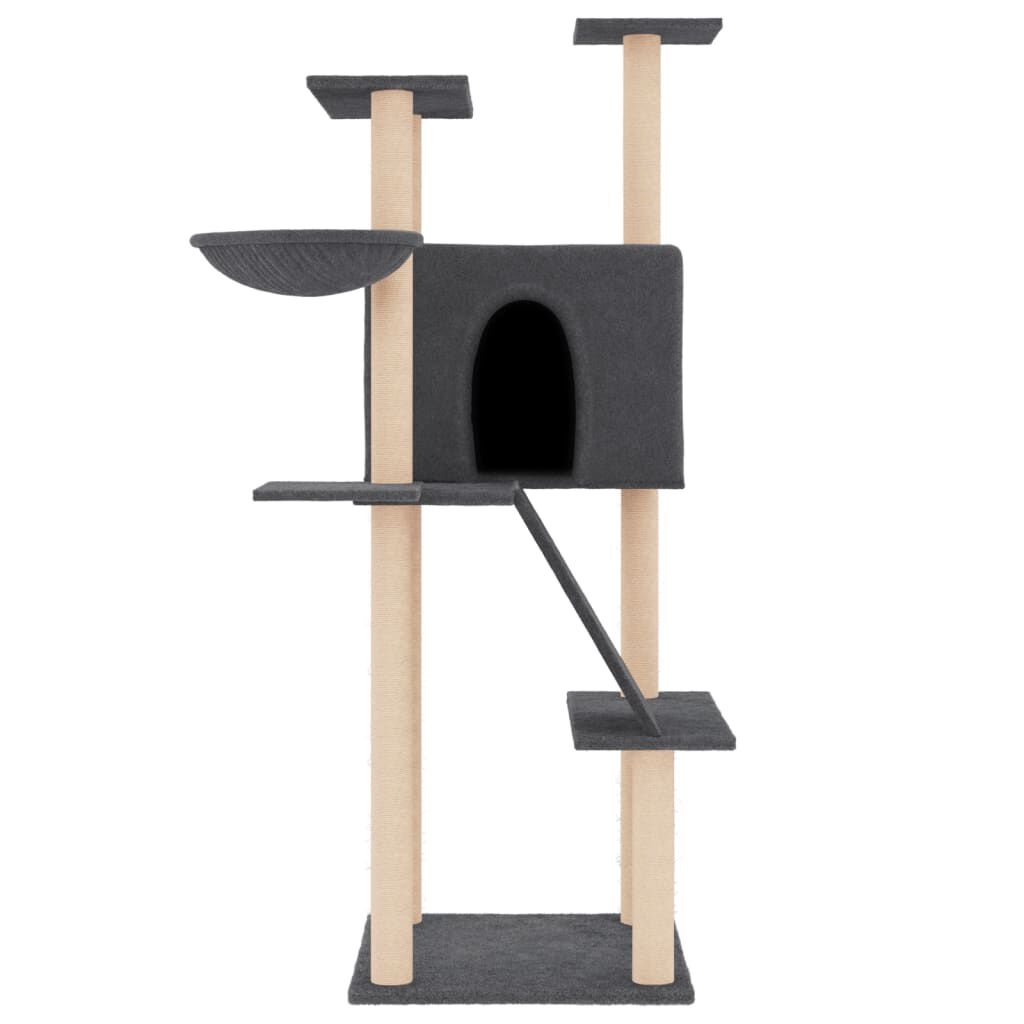 Kattenmeubel met Krabpalen Donkergrijs - 35% Korting!