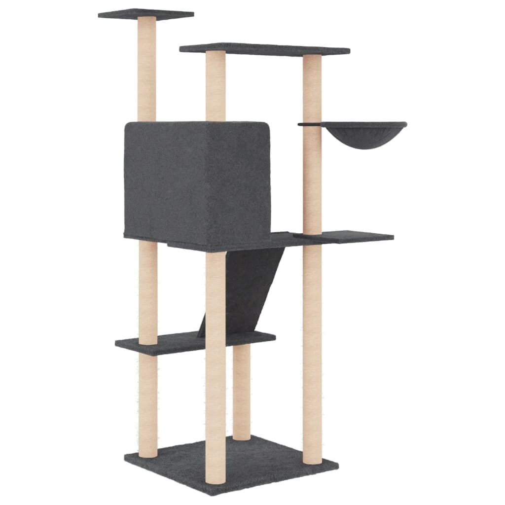 Kattenmeubel met Krabpalen Donkergrijs - 35% Korting!