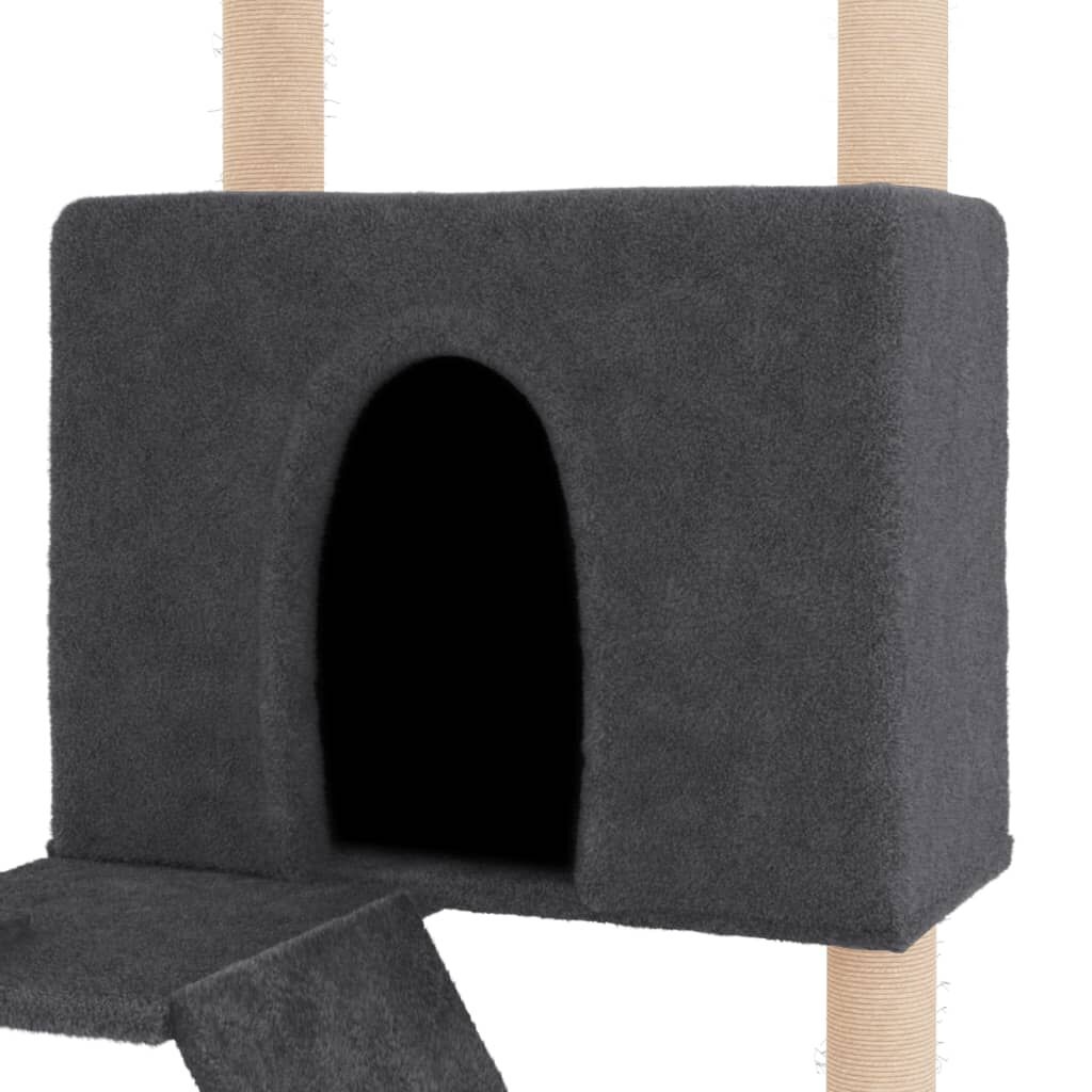 Kattenmeubel met Krabpalen Donkergrijs - 35% Korting!