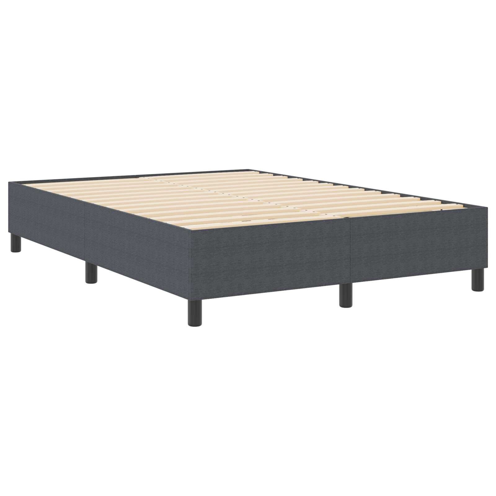 vidaXL Boxspring 160x200 Donkergrijs - 40% Korting!
