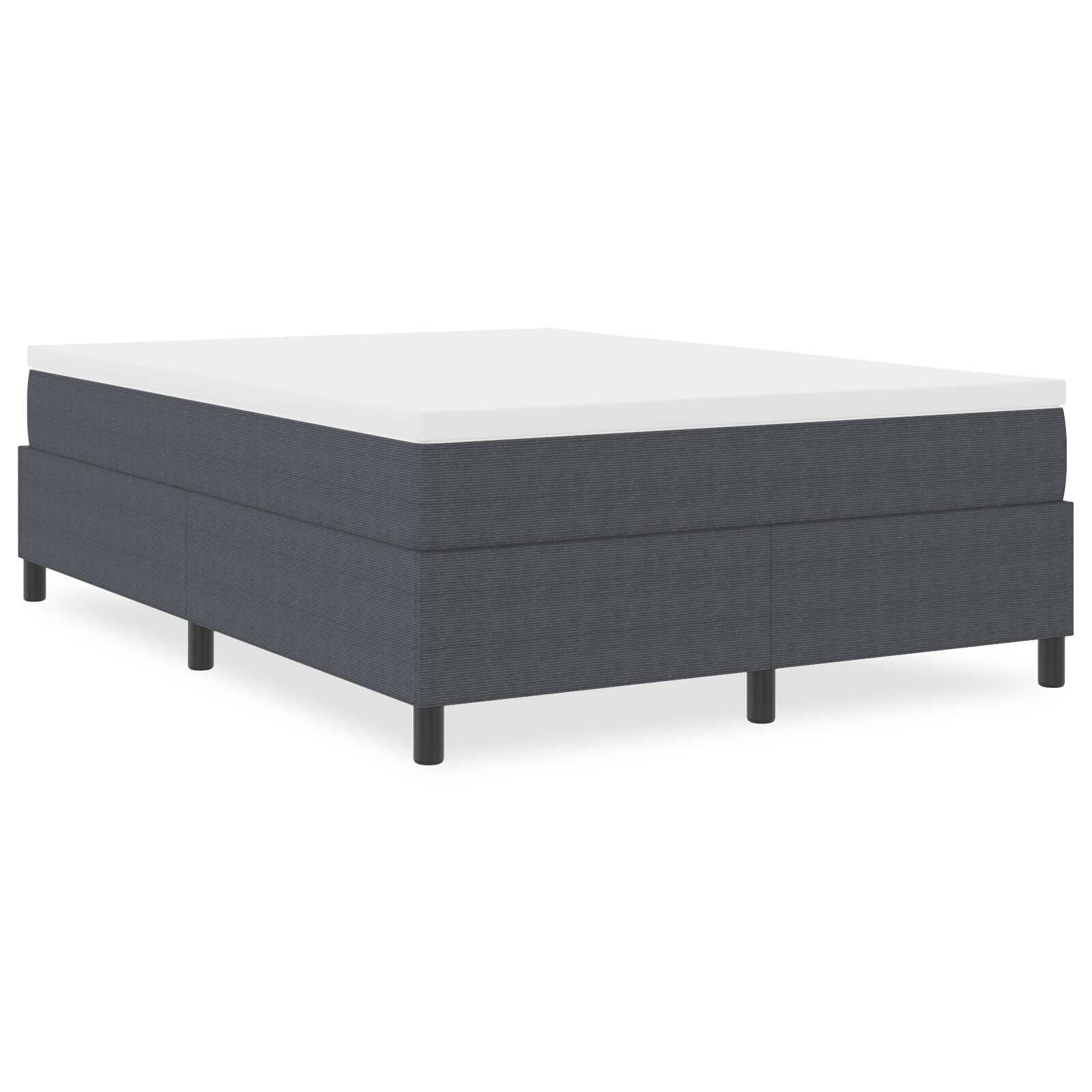vidaXL Boxspring 160x200 Donkergrijs - 40% Korting!