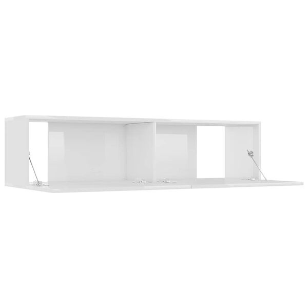 VidaXL TV-meubel Wit Hoogglans 120cm - 40% Korting!