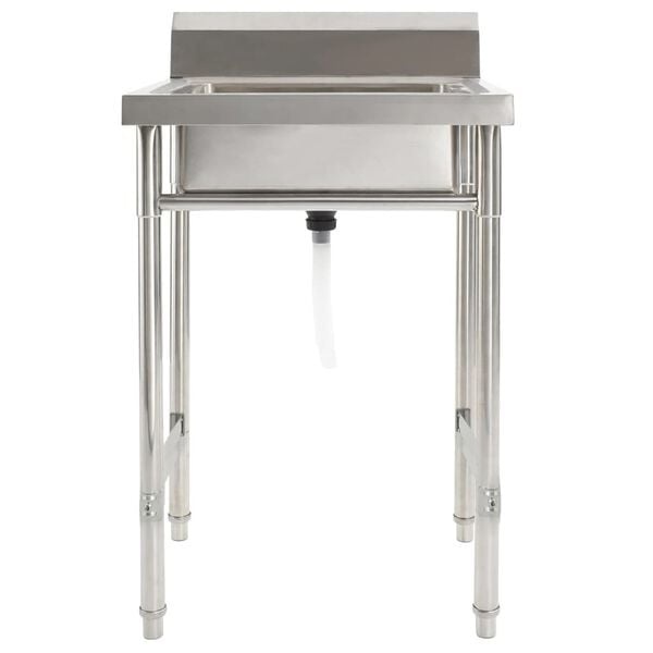 vidaXL RVS Gootsteen Enkele Bak - 55% Korting!