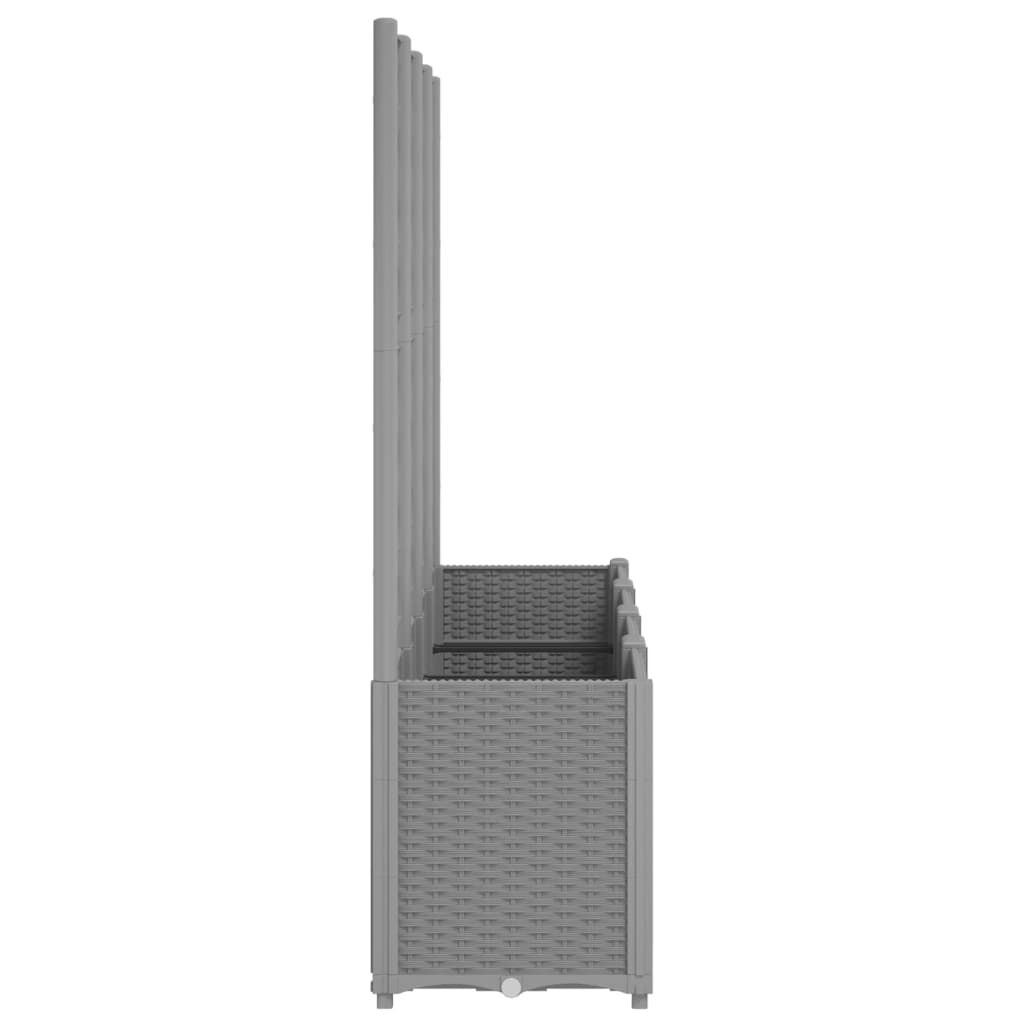 vidaXL Plantenbak met Latwerk Lichtgrijs - 35% Korting!
