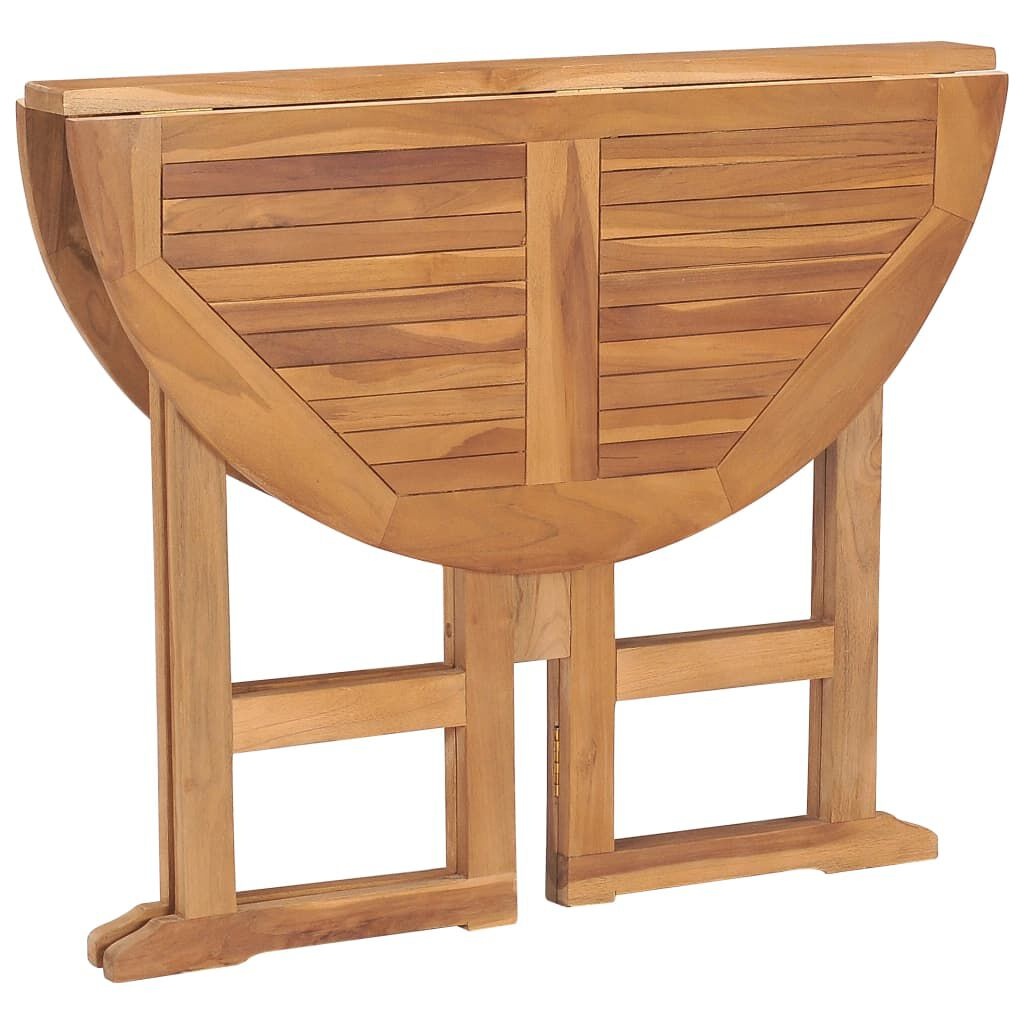 Teakhouten Tuintafel Inklapbaar Ø90cm - 55% Korting!