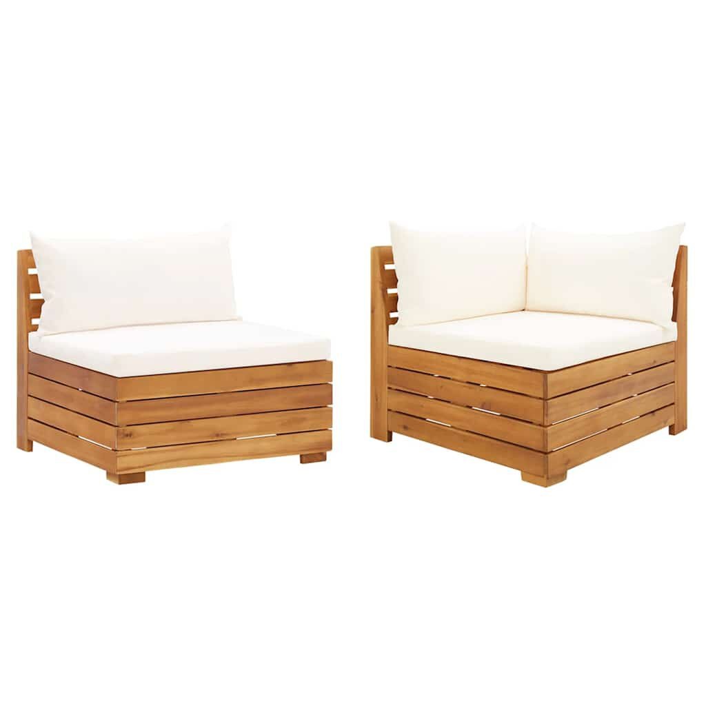 Loungehoek vidaXL Acaciahout - 2-delig - 40% Korting!