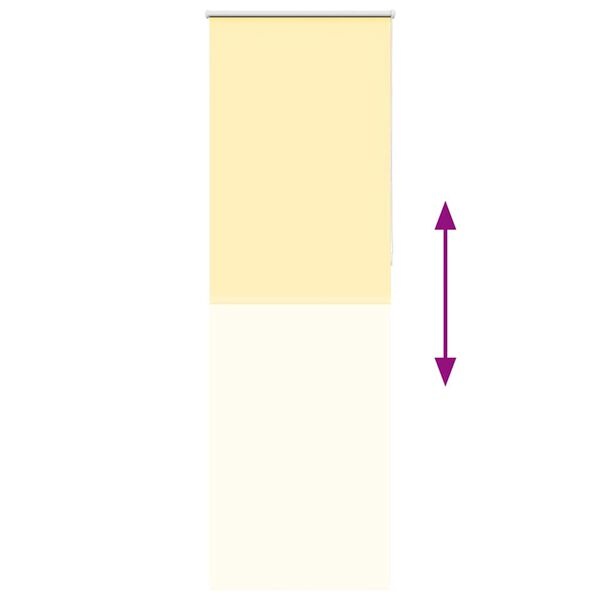 vidaXL Verduisterend Rolgordijn Geel 80x230cm - 51% Korting!