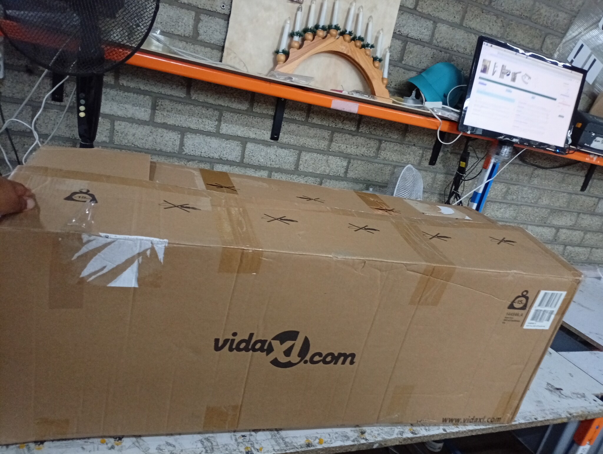 vidaXL Aluminium Kist Zwart 1085x370x400mm - 55% Korting!
