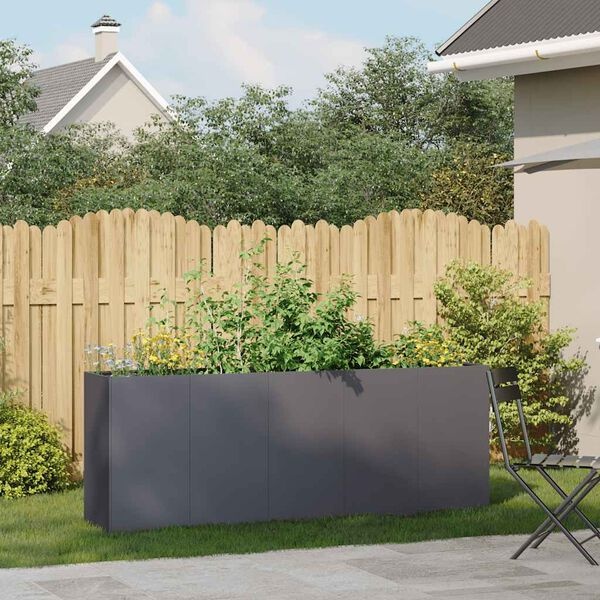 vidaXL Plantenbak 200cm Antraciet - 60% Korting! (Lichte Schade)