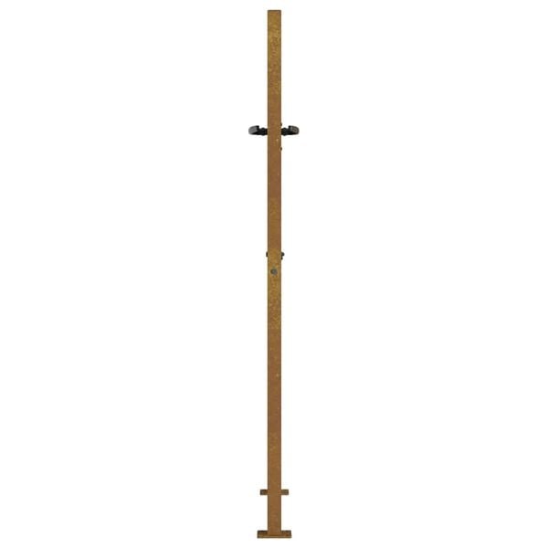 vidaXL Tuinpoort Cortenstaal Grasdesign 105x155cm - 40% Korting!