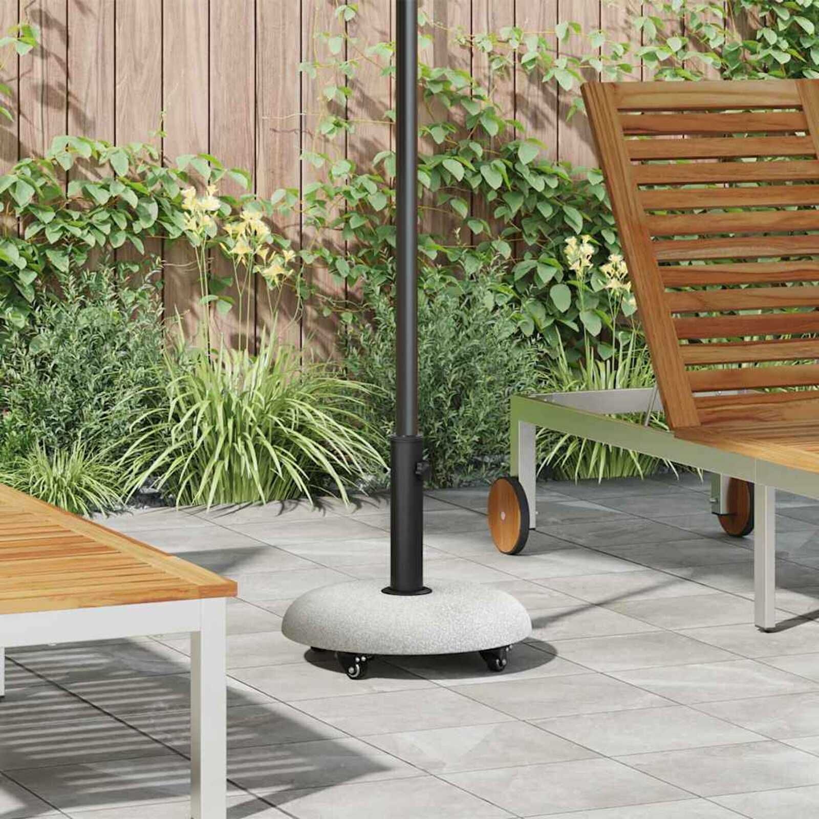 vidaXL Parasolvoet Lichtgrijs/Zwart - 40% Korting!