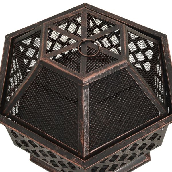 VidaXL Vuurplaats XXL - 62cm - Zwart/Bruin - 35% Korting!