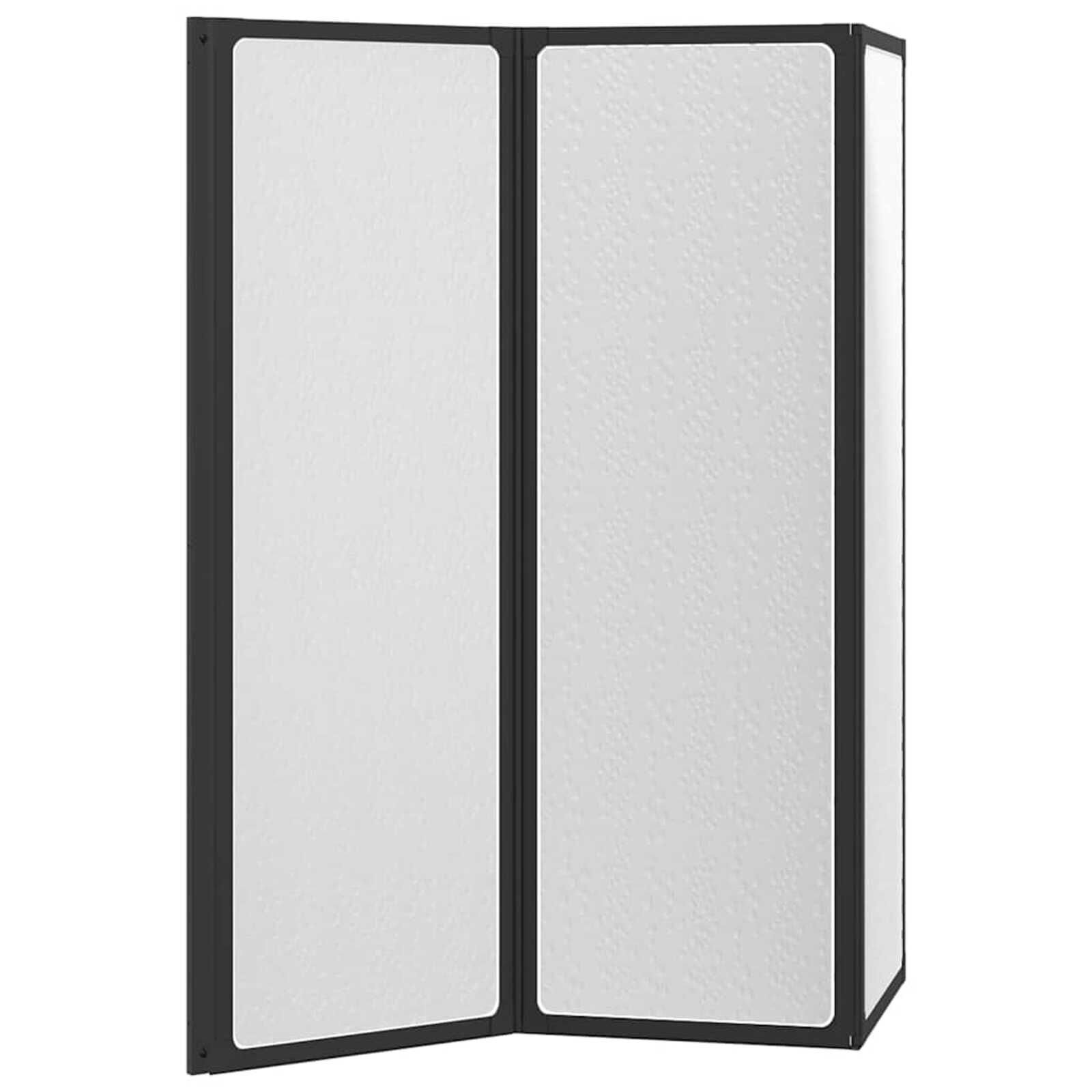 Badscherm 3 Panel Vouwbaar 117x120cm - 40% Korting!
