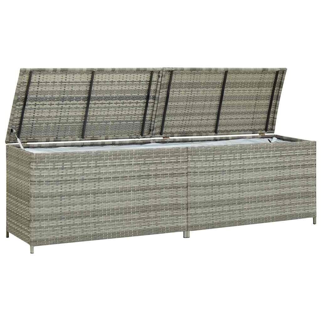 Tuinbox Poly Rattan Grijs 200cm - 40% Korting!
