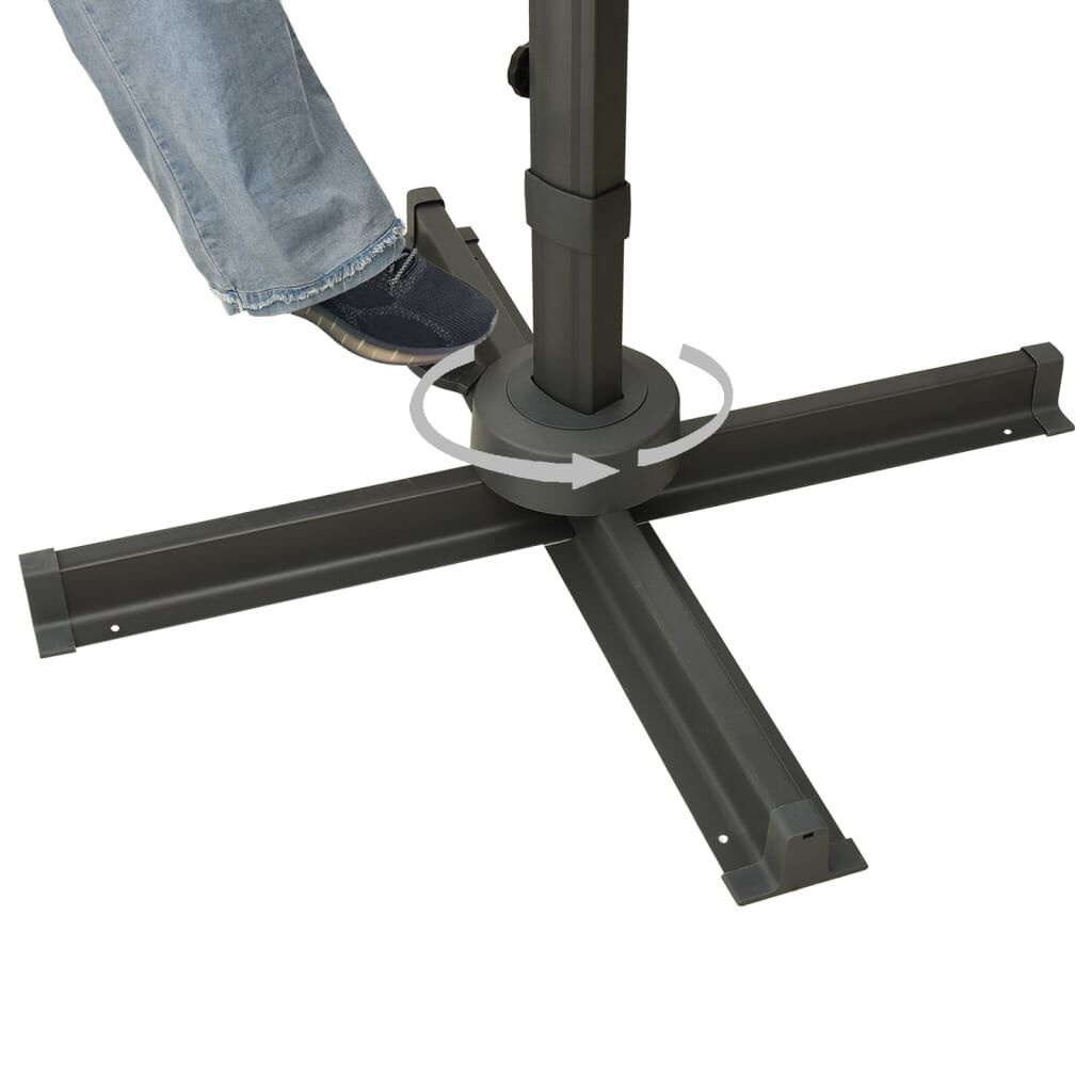 VidaXL Zweefparasol Antraciet 400x300 - 40% Korting!