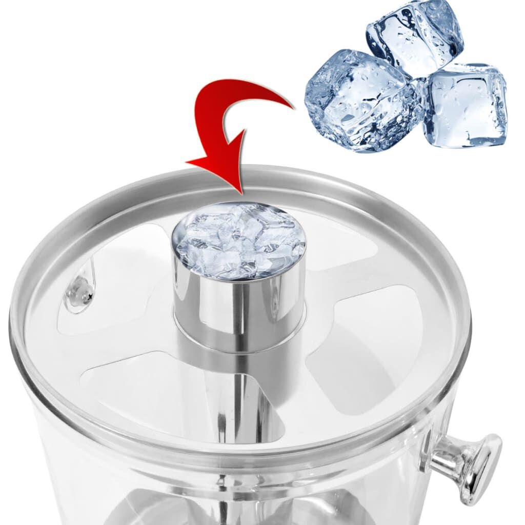 VidaXL Dubbele Sapdispenser RVS 2x8L - 40% Korting!