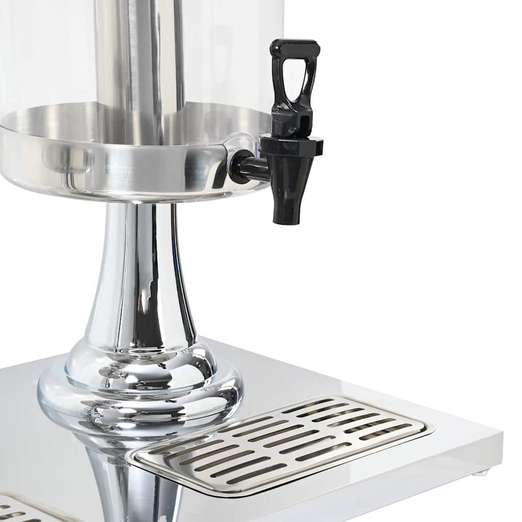 VidaXL Dubbele Sapdispenser RVS 2x8L - 40% Korting!