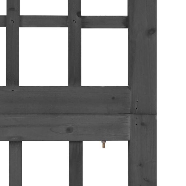 Kamerscherm/Trellis Vurenhout Zwart 121x180cm - 35% Korting!