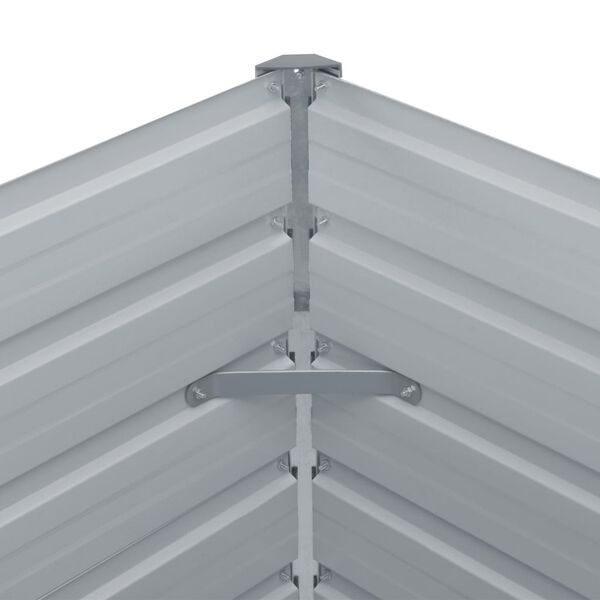VidaXL Verhoogde Plantenbak 100x100x77cm Grijs -35%