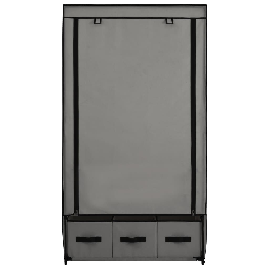 VidaXL Stof Kledingkast Grijs 87x49x159cm - 40% Korting!